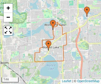 Area schools map